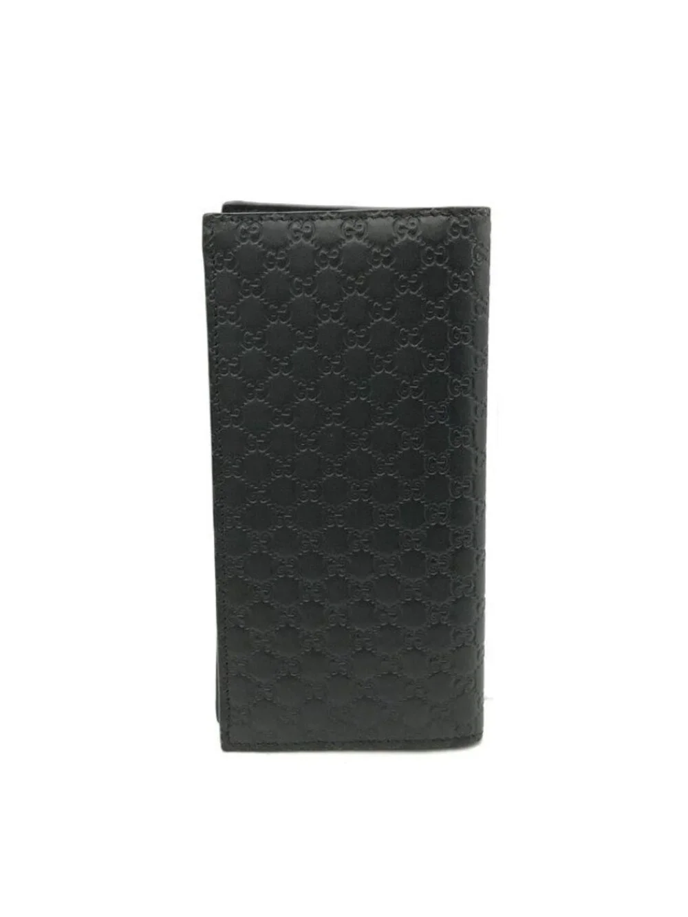 Gucci Micro Guccissima Wallet Bifold Leather Black